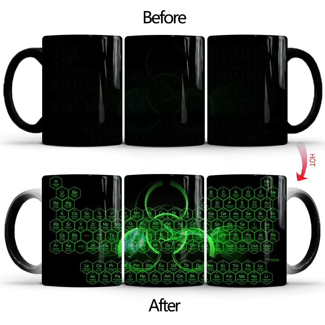 330Ml 11Oz Hot Heat Color Changing Mug Cup Ceramic Mug Cup Coffee Mug Cup