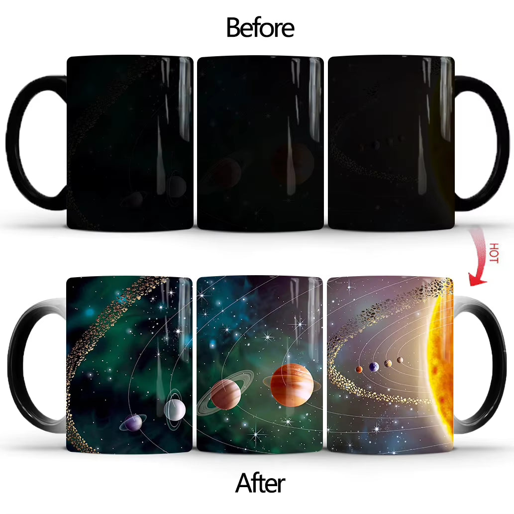 330Ml 11Oz Hot Heat Color Changing Mug Cup Ceramic Mug Cup Coffee Mug Cup