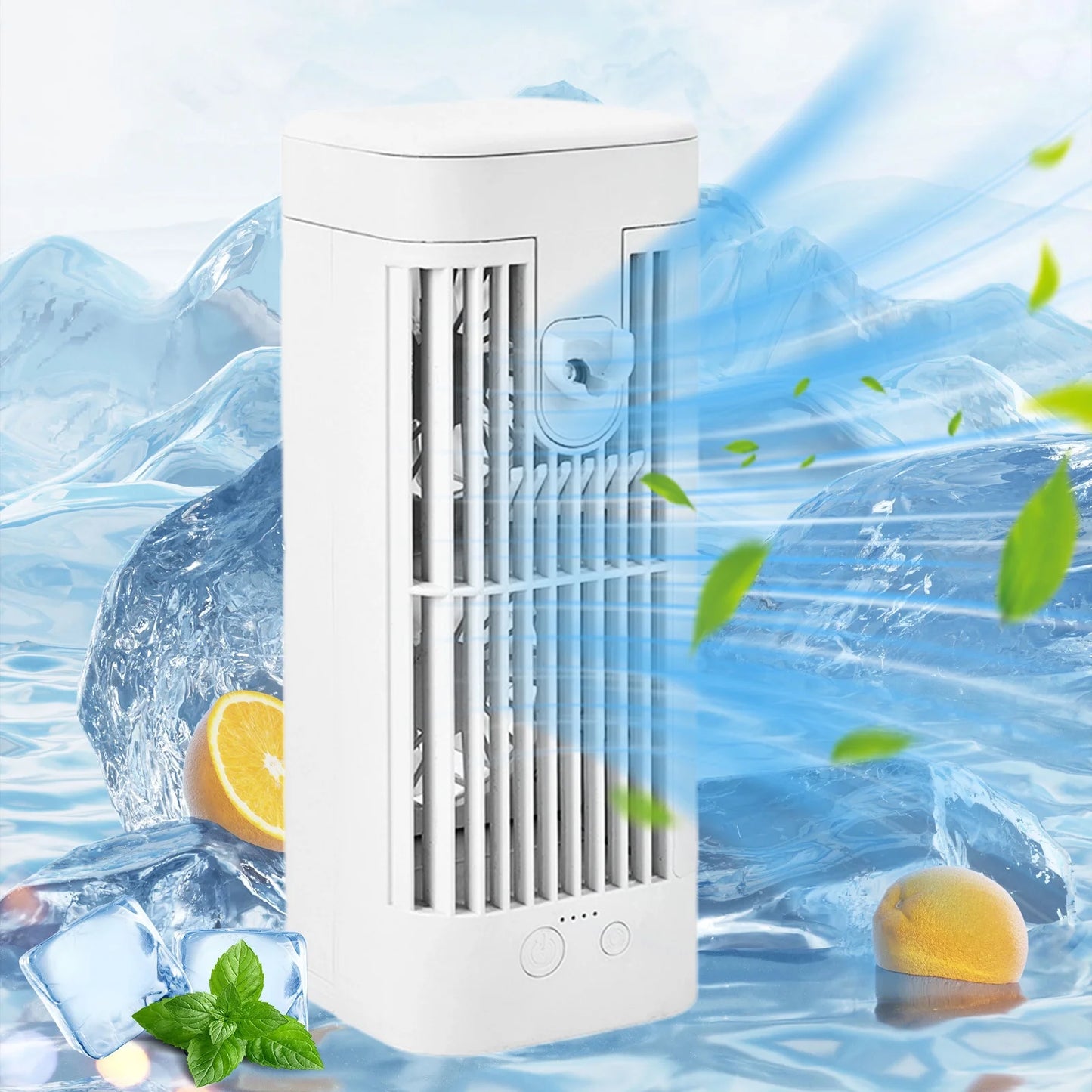 ﻿Air Conditioning Fan for Room Water Cool, Ice Water Air Conditioning for Room, Water Mist Fan Portable for Bedroom, Water Refill Air Conditioning Fan Chiller, Night Light Mistable Fan