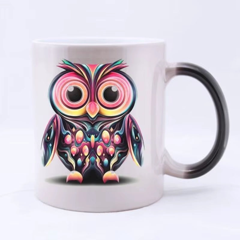 330Ml 11Oz Hot Heat Color Changing Mug Cup Ceramic Mug Cup Coffee Mug Cup